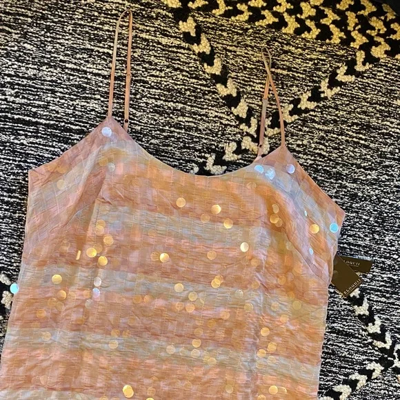 Eloquii Sequin Pink Slip Dress - Picture 2 of 9